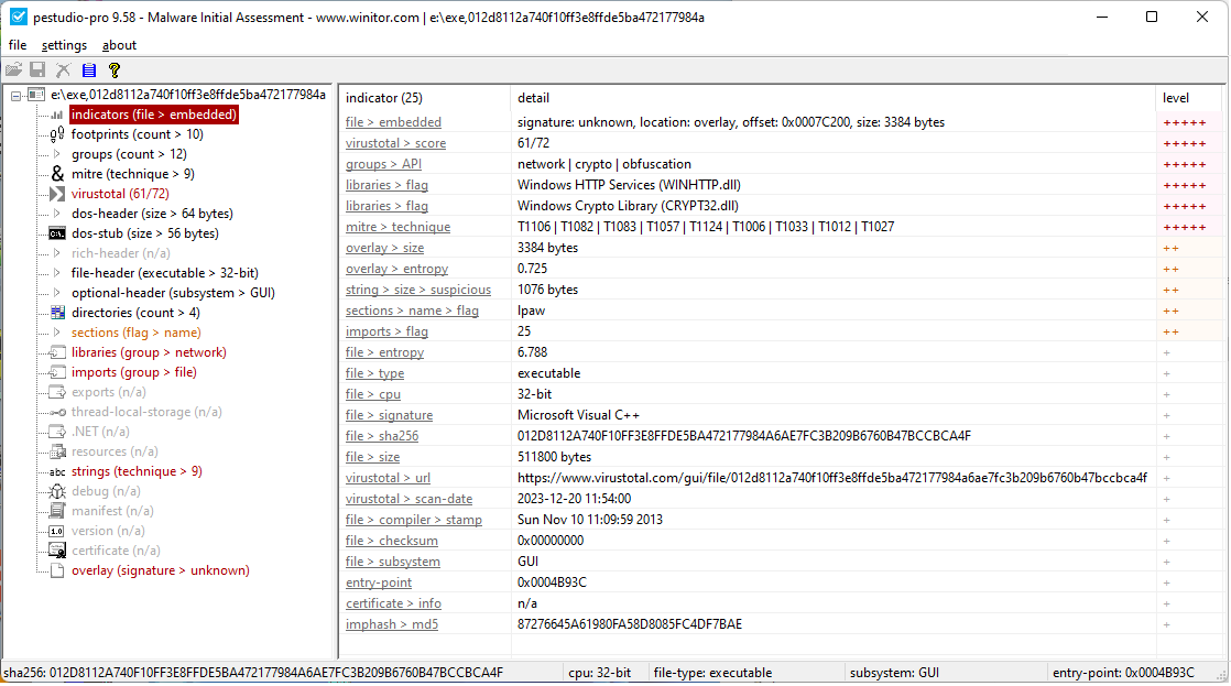 PeStudio 9.55 download the new version for ios